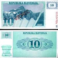 *10 Toliarov Slovinsko 1990, VZOREC P4s1 UNC - Kliknutím na obrázok zatvorte -